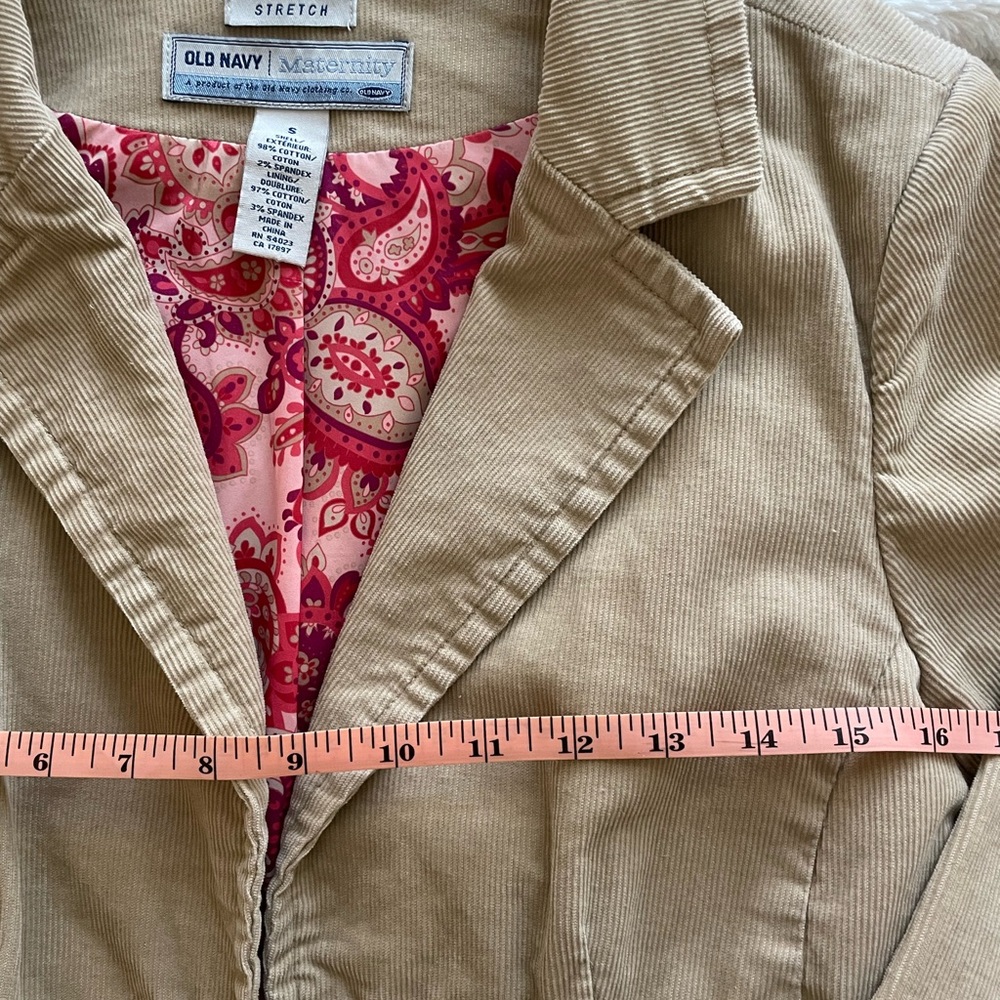 Old Navy Maternity Tan Blazer with Quality Construction